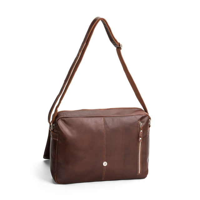 Florence pc-veske med klaff i skinn 15,6"